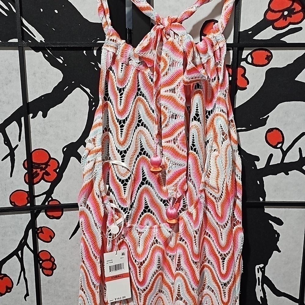 Trina Turk Serafina‎ Crochet Halter Maxi Swirl Dress Size XS New - Picture 11 of 13